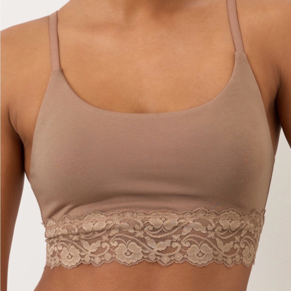 Pact Organic Cotton Lace Bralette